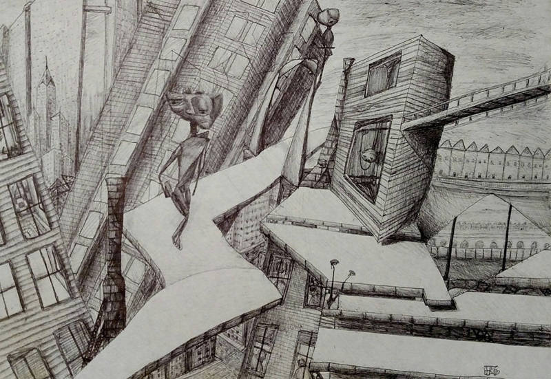Kenneth Gomez Art Ink Stroll Through Town